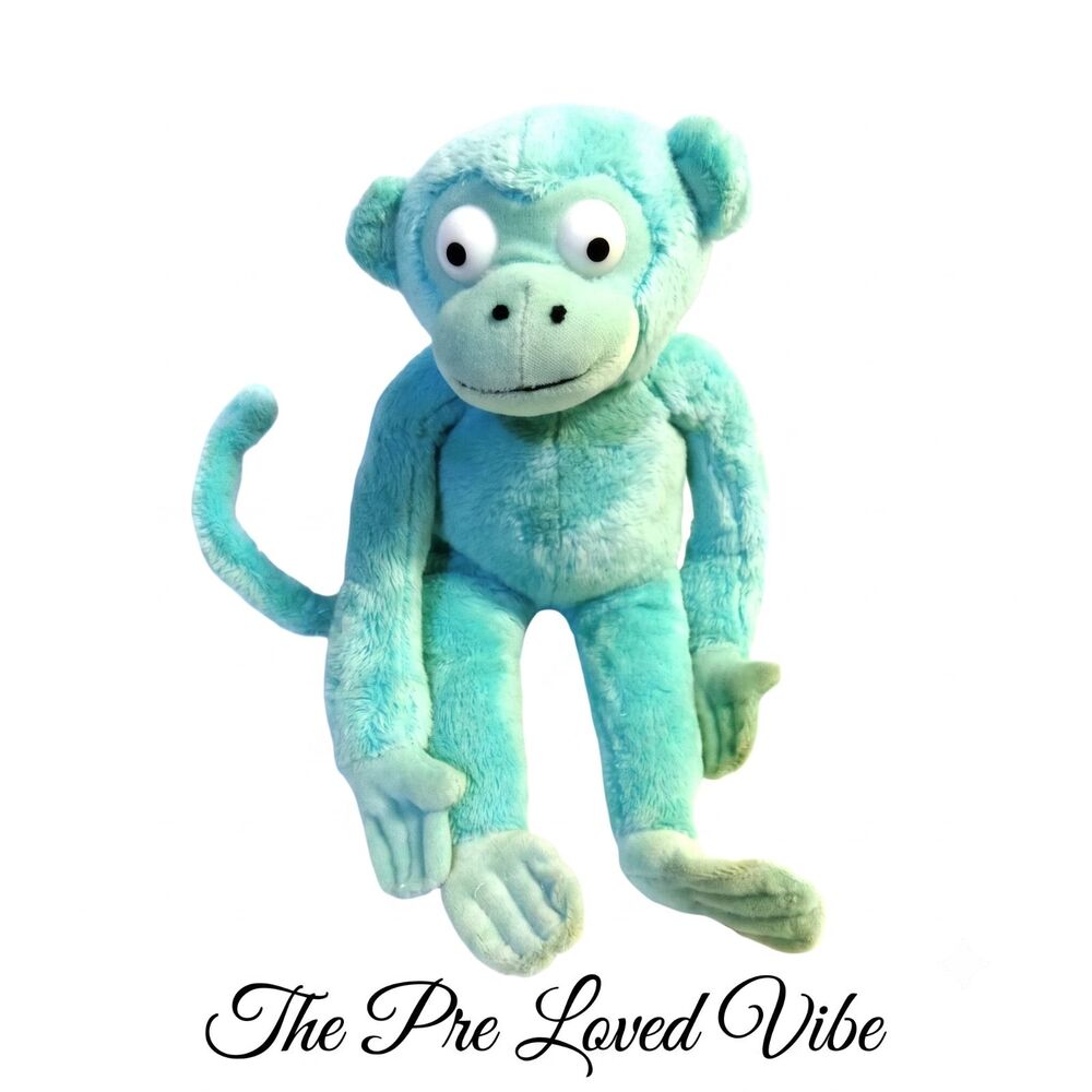 Vintage Hanging Monkey 12" Plush Soft Toy Stuffed Animal